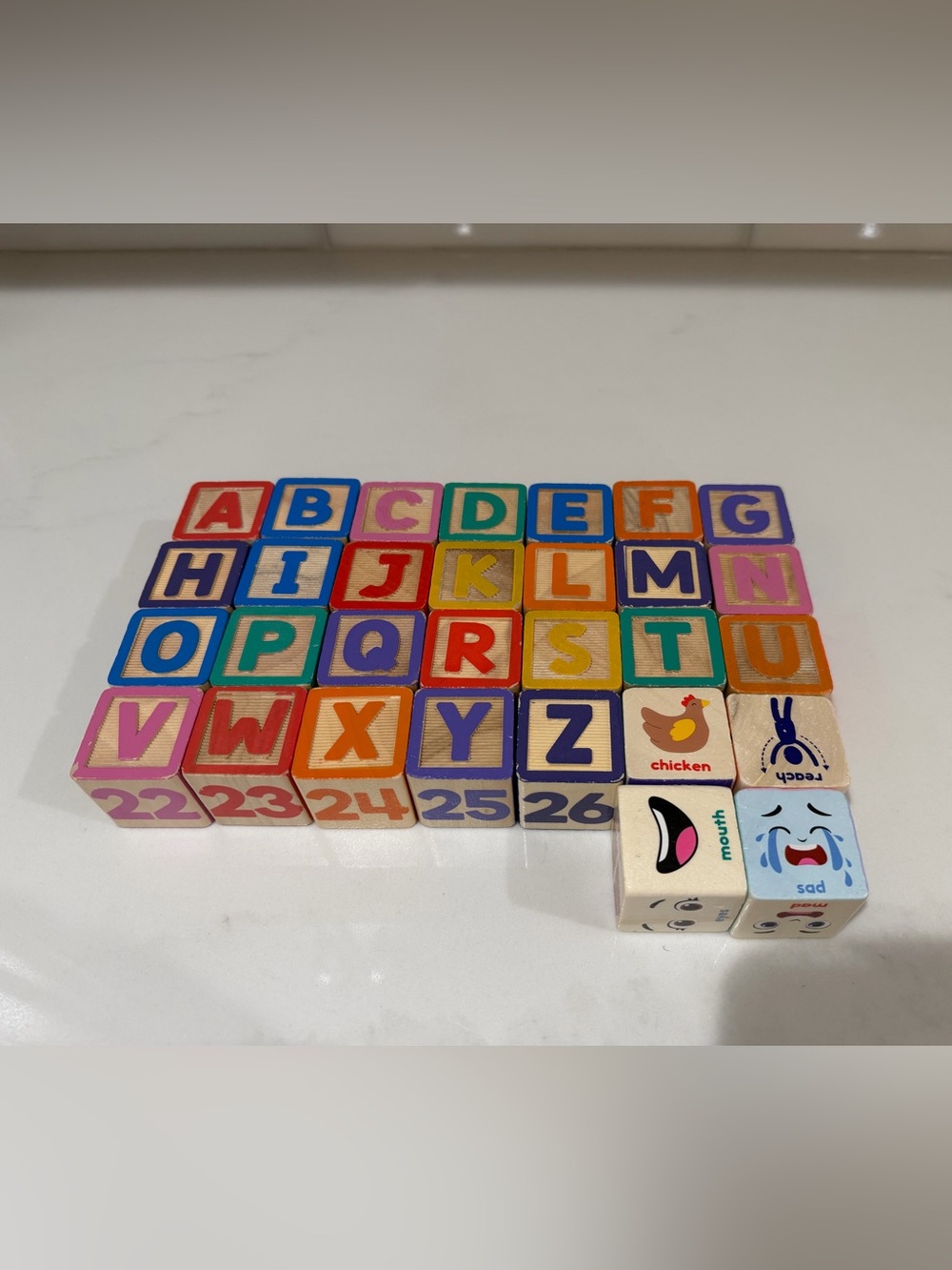 Melissa and Doug Ms. Rachel Wooden Learning Blocks Set